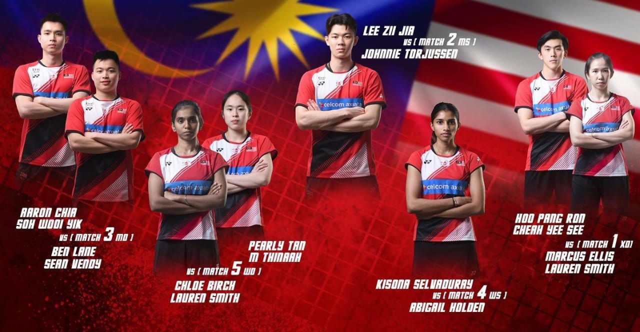 Piala Sudirman 2021: Malaysia Raih Kemenangan 3-2 Ke Atas England
