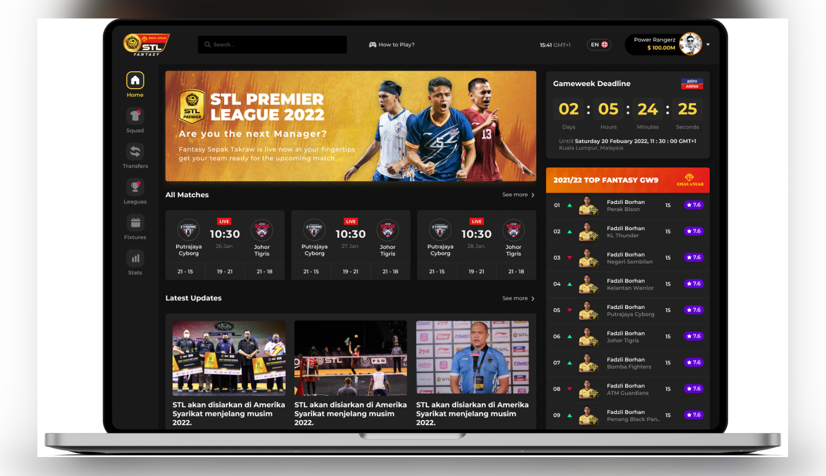 Stadium Astro Lancar STL Fantasy Untuk Mengembangkan Lagi Sukan Sepak Takraw