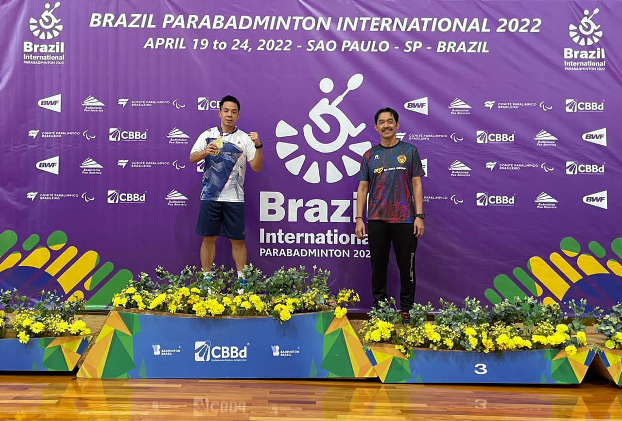 Brazil Para Badminton: Cheah Liek Hou Rangkul Kejuaraan Sulung Bagi Tahun 2022