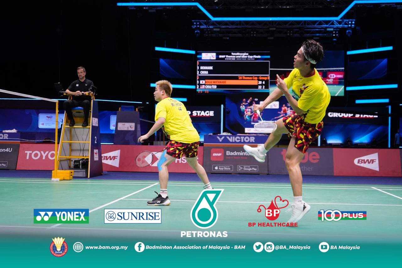 Piala Thomas: ‘Scratch Pair’ Aaron-Ee Yi Pastikan Malaysia Juara Kumpulan D
