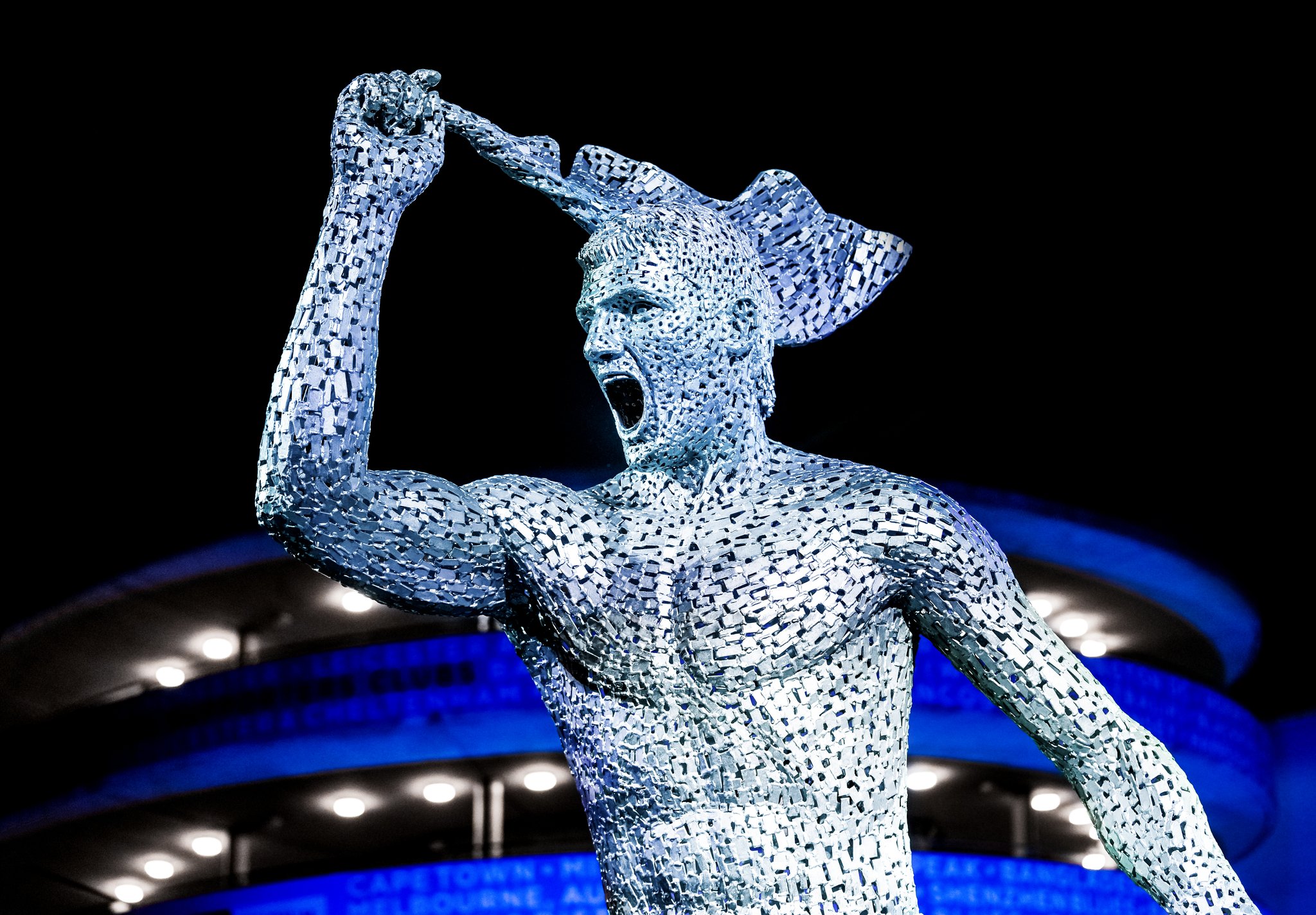 Man City Abadikan Tugu Legenda Aguero Sempena Ulang Tahun Sedekad Menjulang Trofi EPL