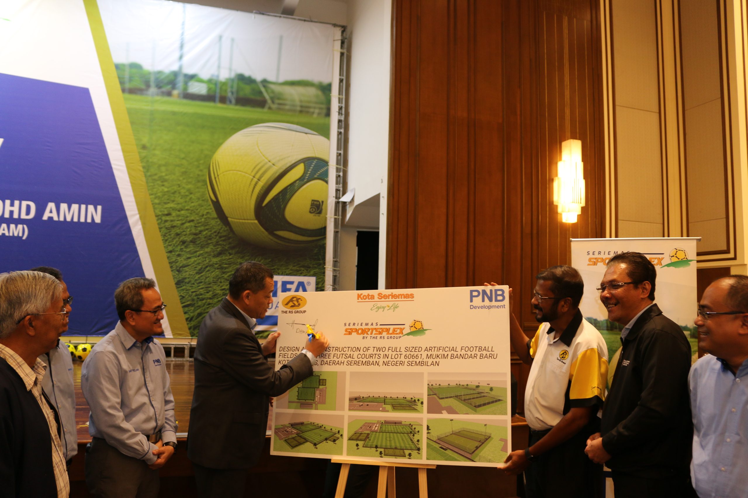 PNB, RS Greenmaster Bina Seriemas Sportsplex – Dilengkapi 2 Padang Standard FIFA, 3 Gelanggang Futsal