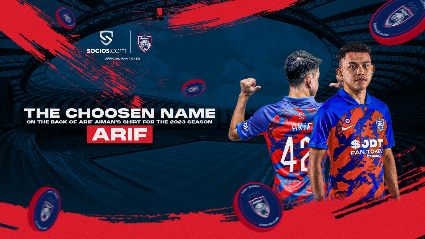 Peminat JDT Pilih Nama ‘ARiF’ Menerusi Undian Di Socios