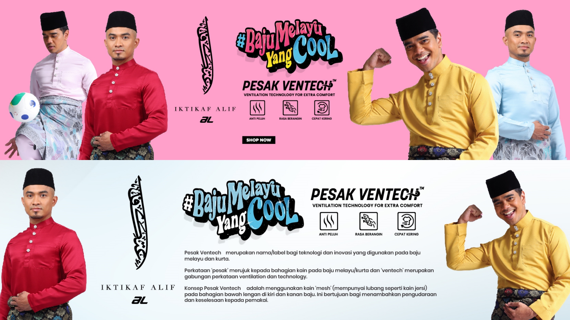 AL Sports x Iktikaf Alif Bawakan Baju Melayu Berharga RM169 Sepasang