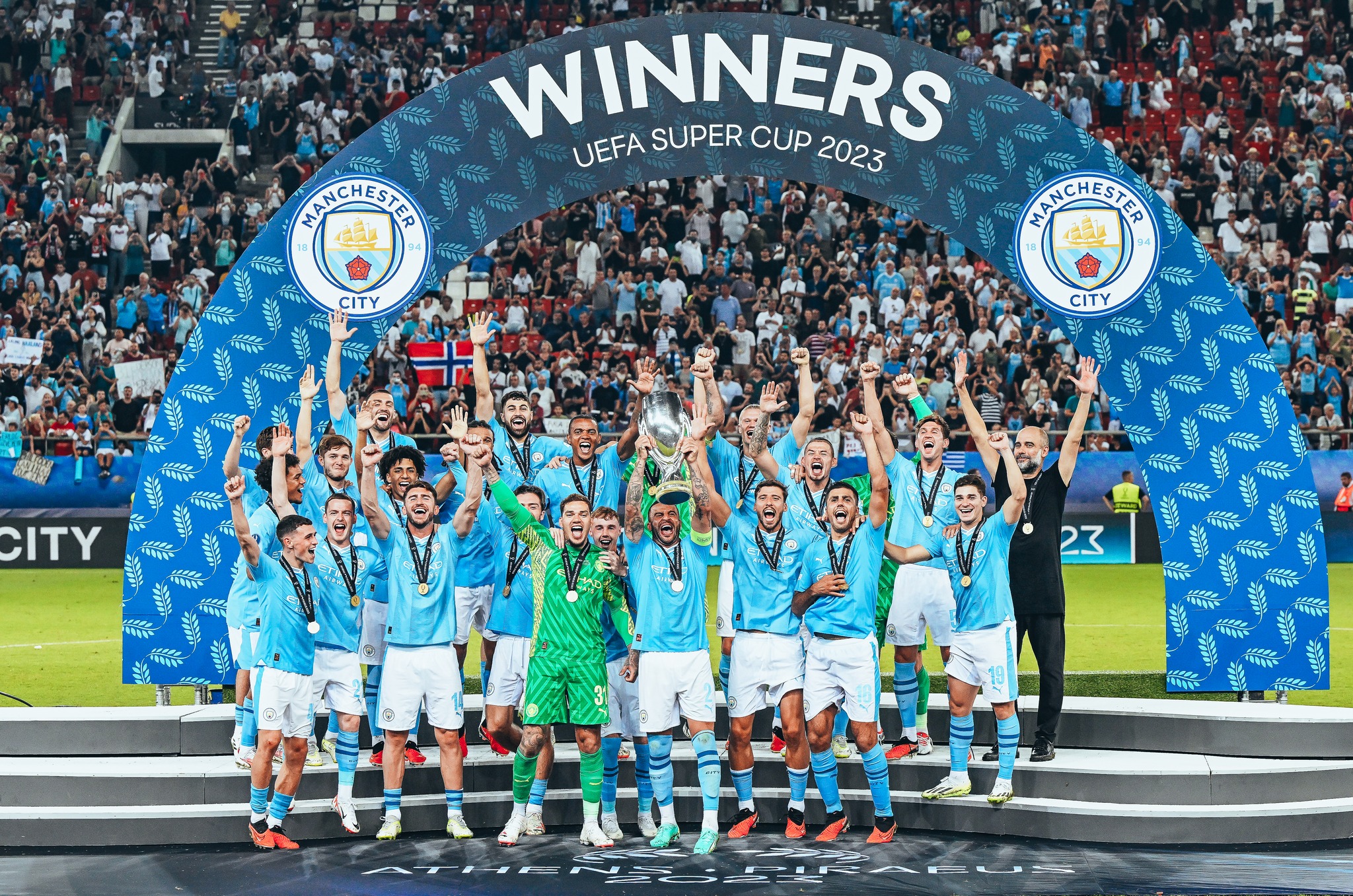 Man City Julung Kalinya Julang Piala Super UEFA