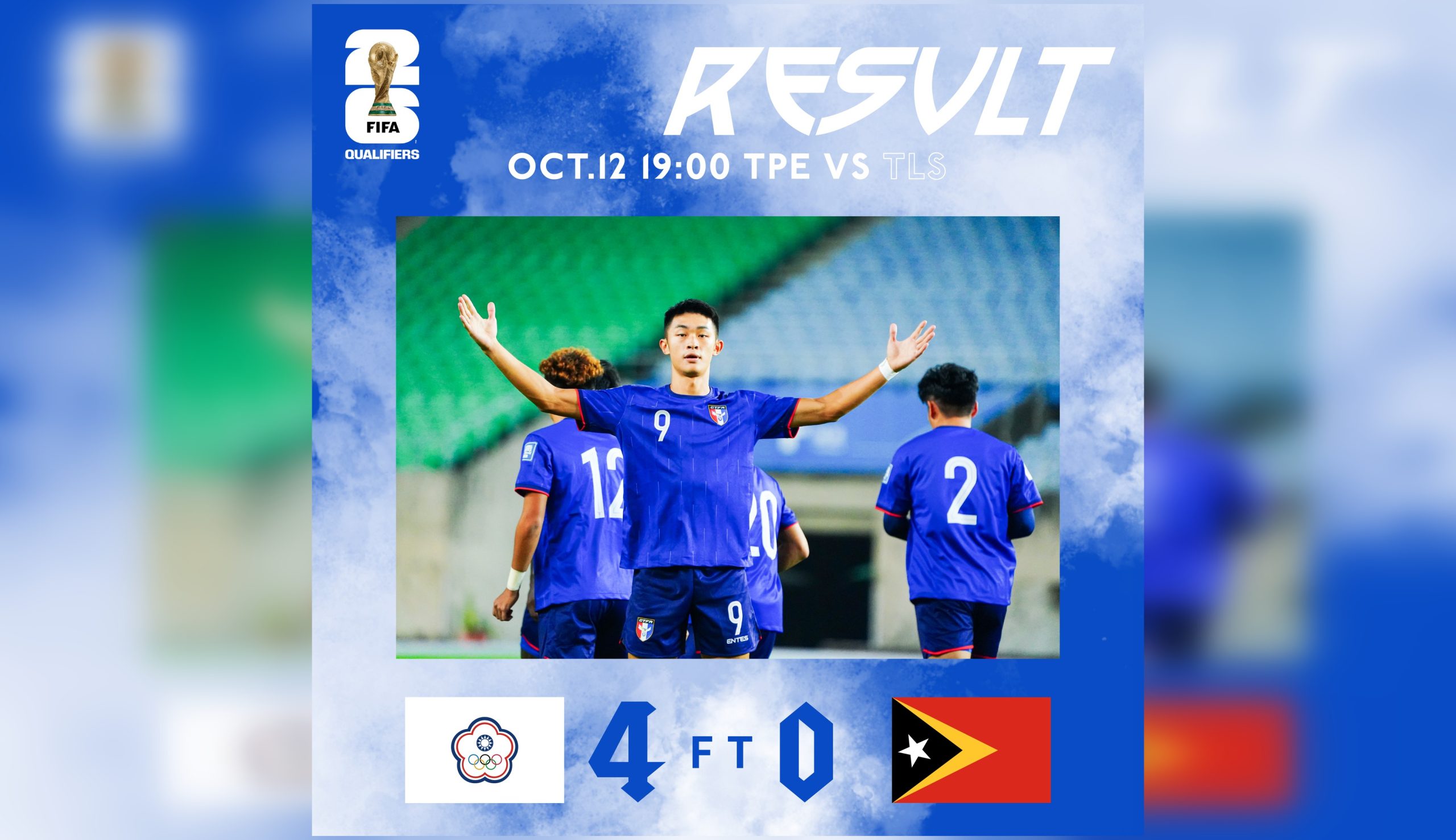 Kelayakan Piala Dunia 2026: Chinese Taipei Sebelah Kaki Sertai Malaysia, Oman & Kyrgyzstan