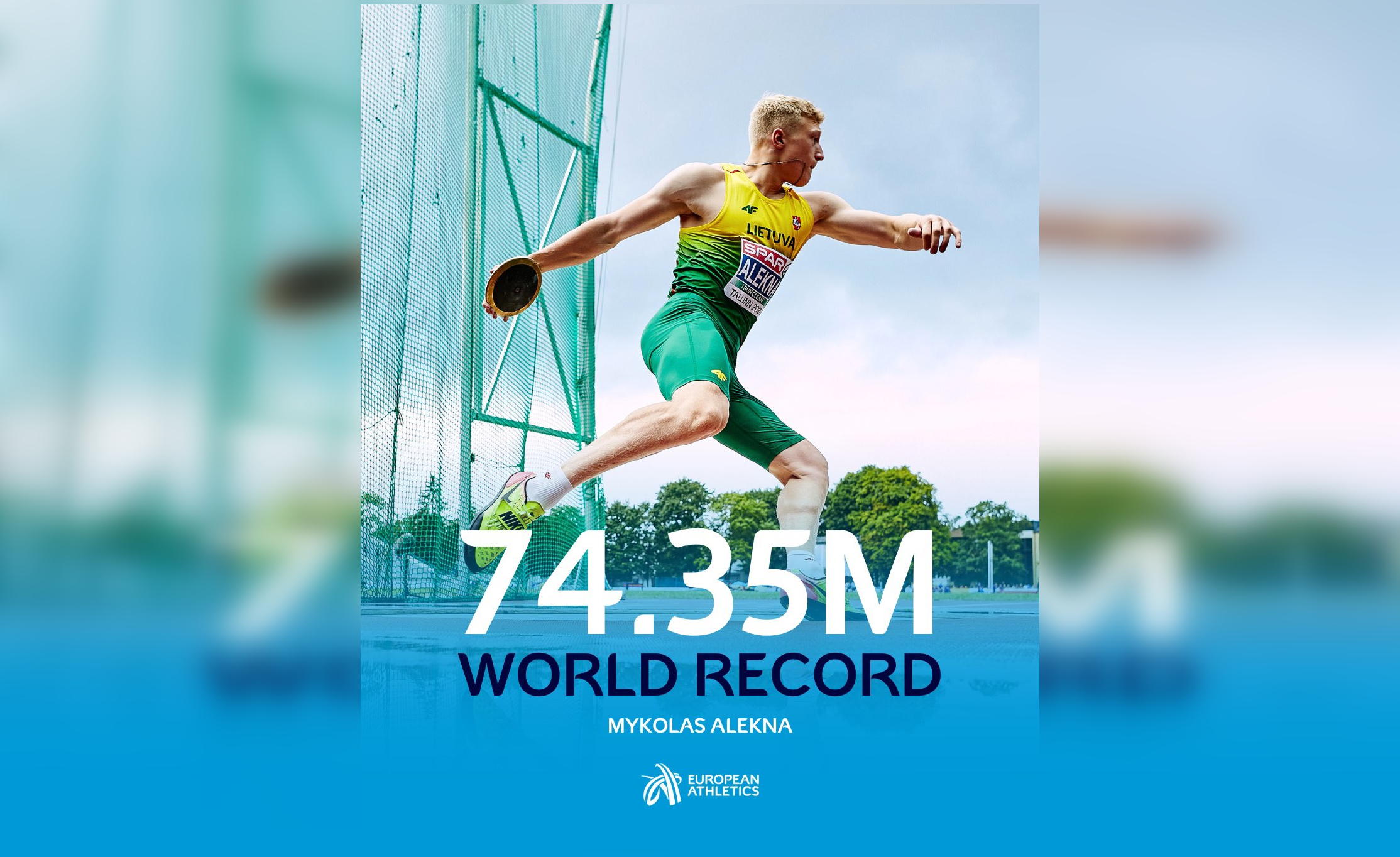 Atlet Lempar Cakera Lithuania Pecah Rekod Dunia Berusia 38 Tahun