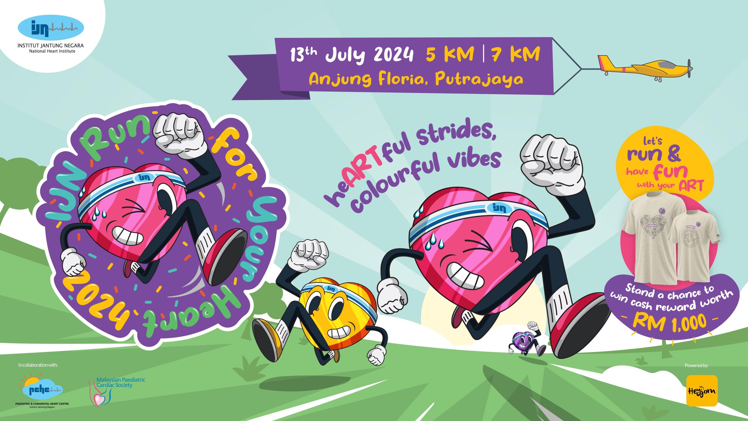 IJN Anjur Run for Your Heart 2024 – Yuran Penyertaan RM70