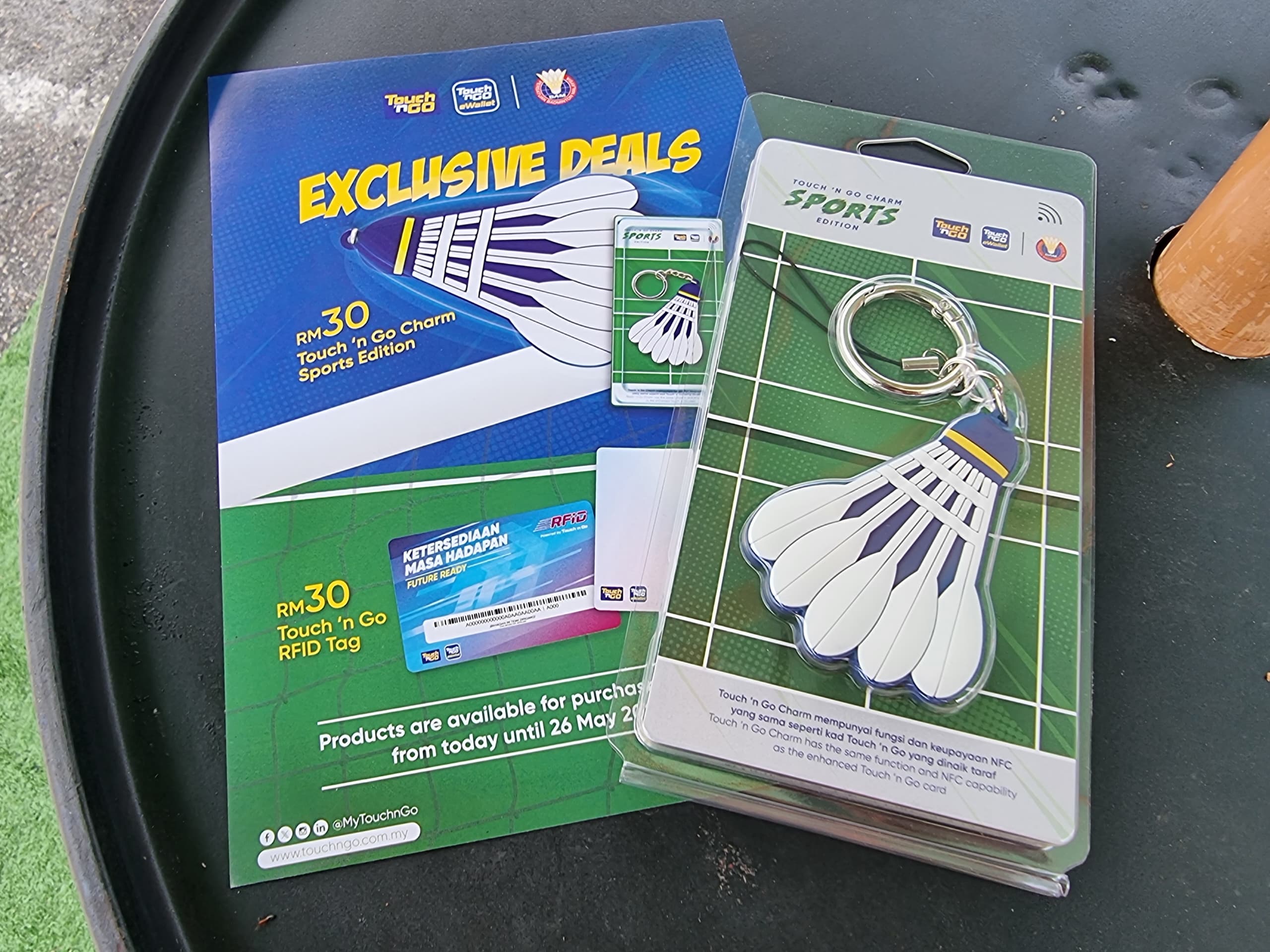 Touch ‘n Go Charm ‘Bulu Tangkis’ NFC Dijual Sempena Malaysia Masters 2024