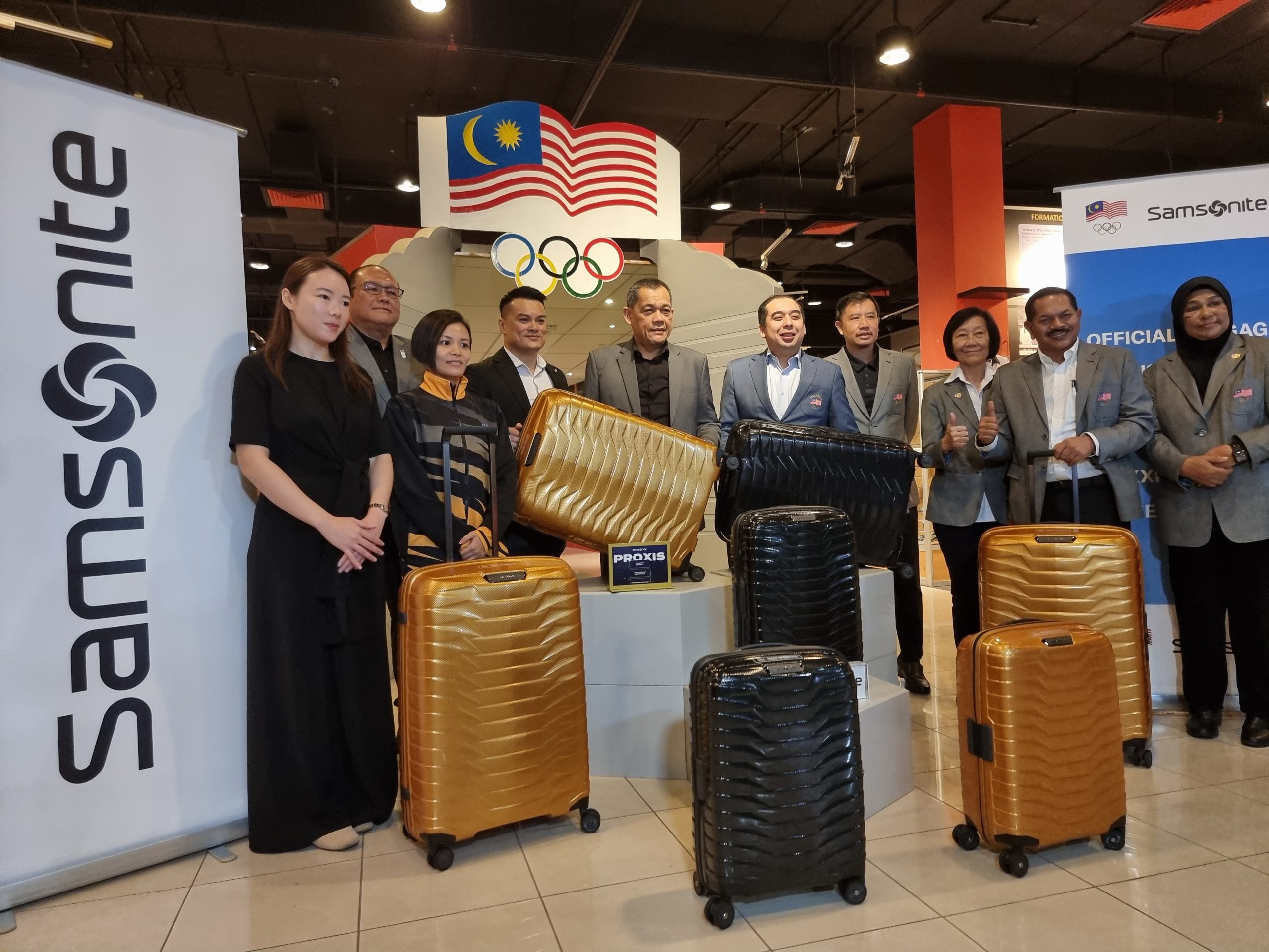 Samsonite Taja Bagasi Untuk Kontinjen Malaysia Ke Sukan Olimpik 2024 – Bernilai RM346,380