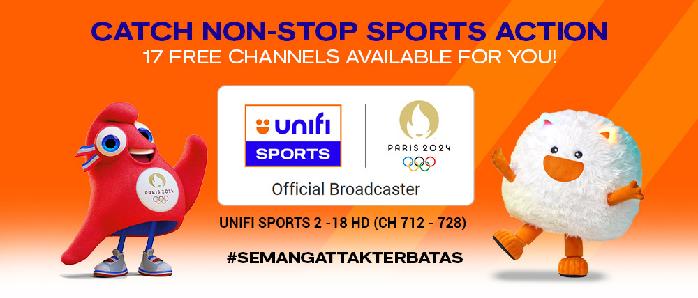 Aplikasi Unifi TV Sedia 17 Saluran Olimpik 2024 Secara Percuma – Termasuk Bukan Pelanggan