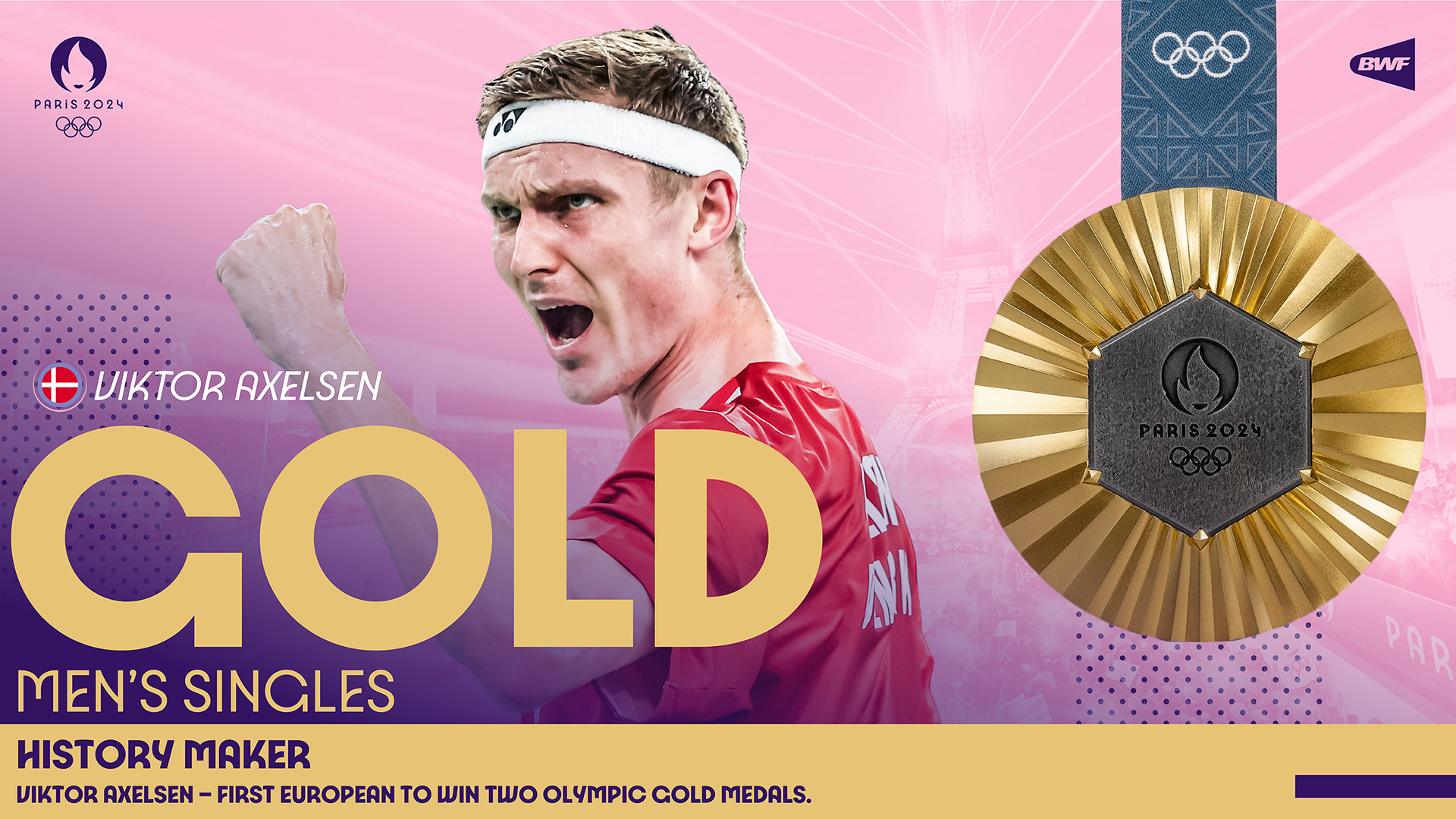 Axelsen Muncul Pemain Kedua Pertahan Emas Olimpik Selepas Lin Dan