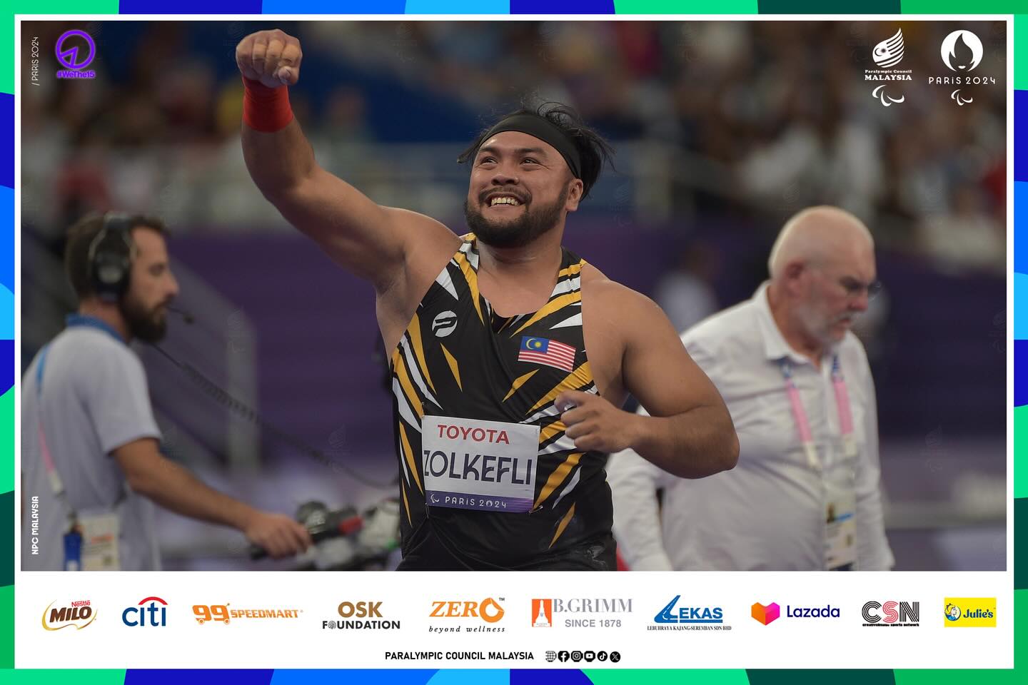 Paralimpik 2024: Ziyad Bawa Pulang Pingat Perak Acara Lontar Peluru F20