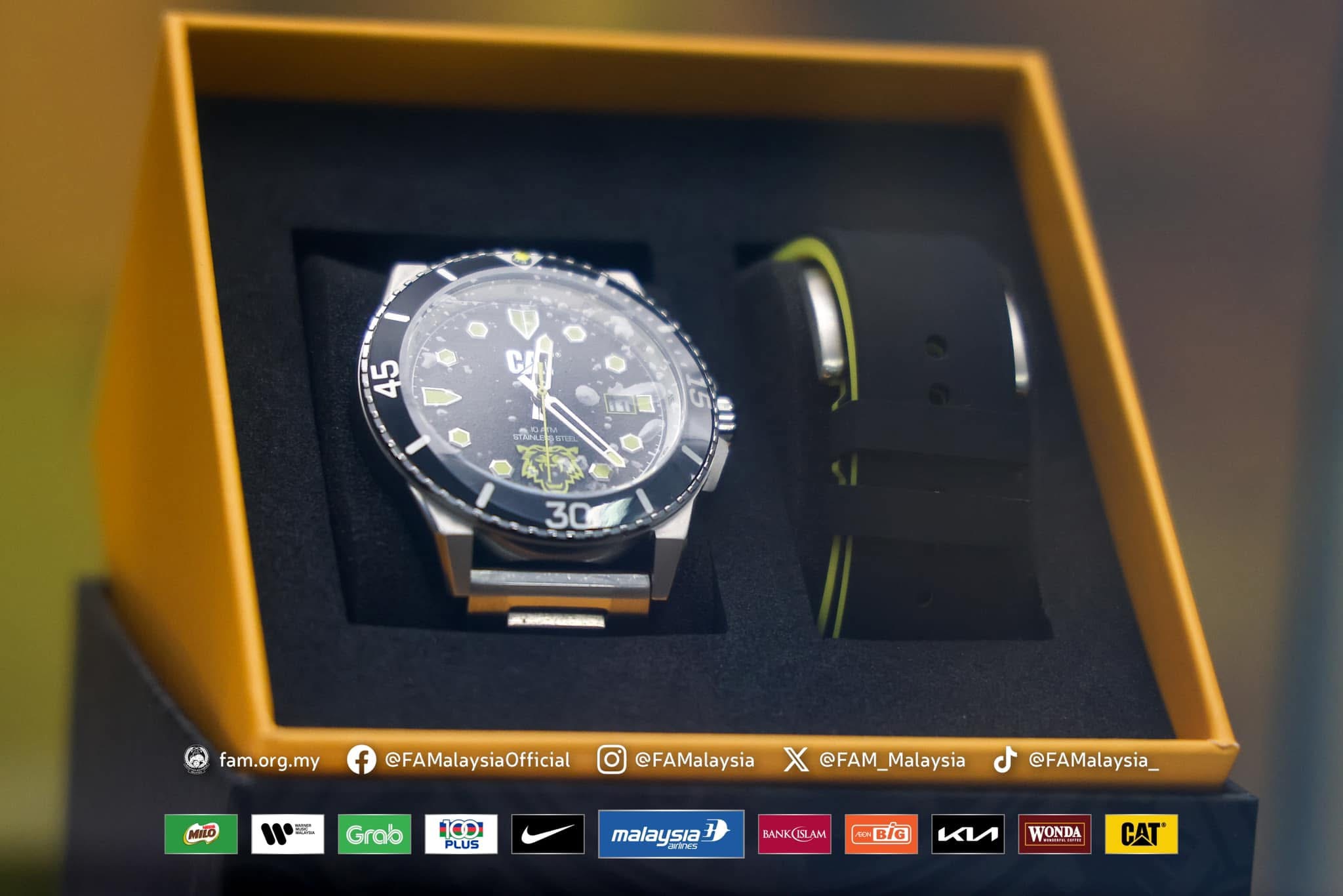 FAM Lancar Jam CAT x Harimau Malaya 2.0 Edisi Terhad – Harga RM399