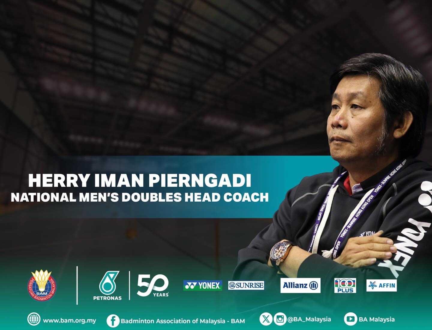 BAM Lantik Herry IP Selaku Ketua Jurulatih Beregu Lelaki Kebangsaan – Kontrak 4 Tahun