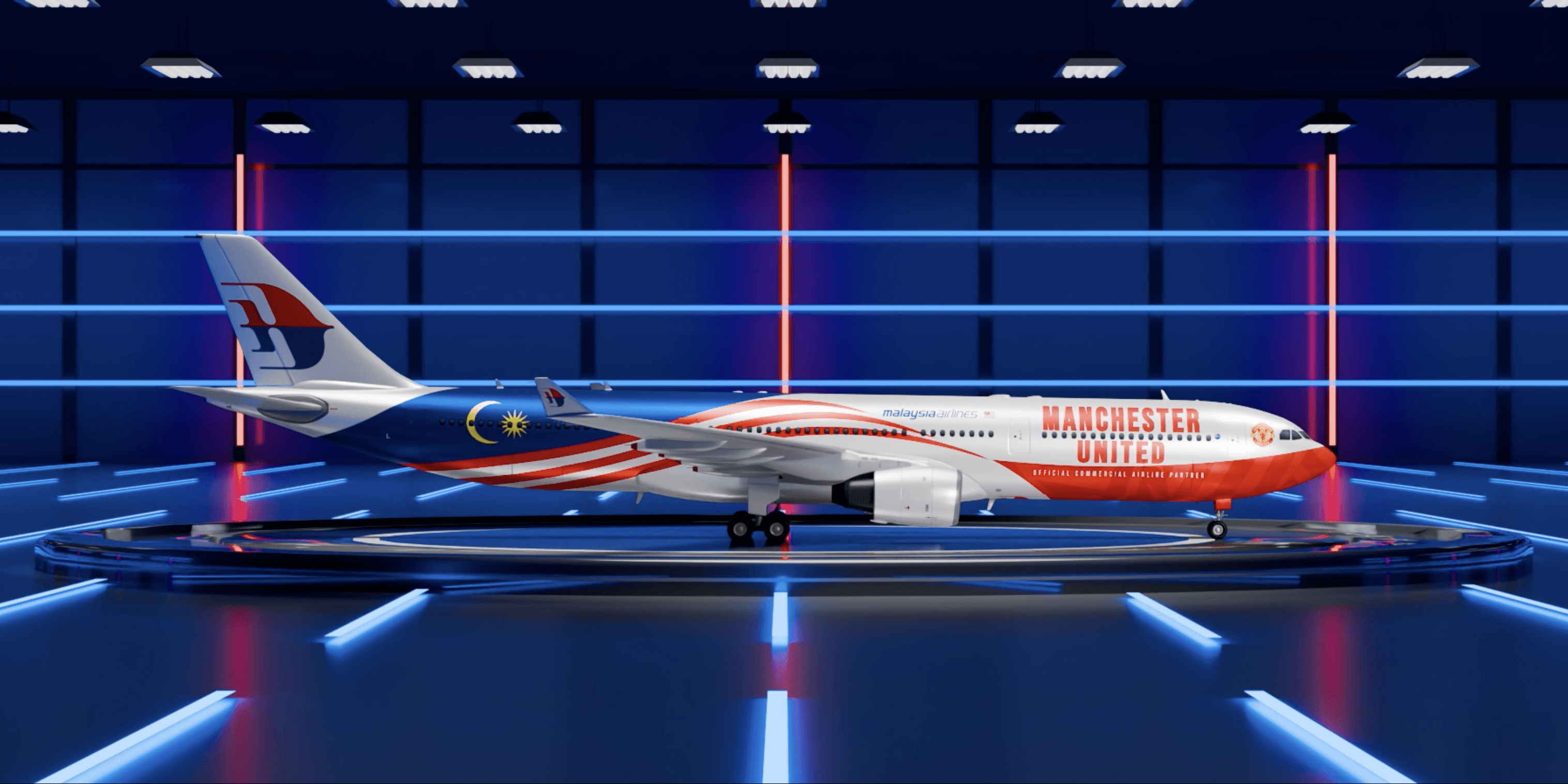 Malaysia Airlines Tampil ‘Livery’ Manchester United Di Pesawat A330-300