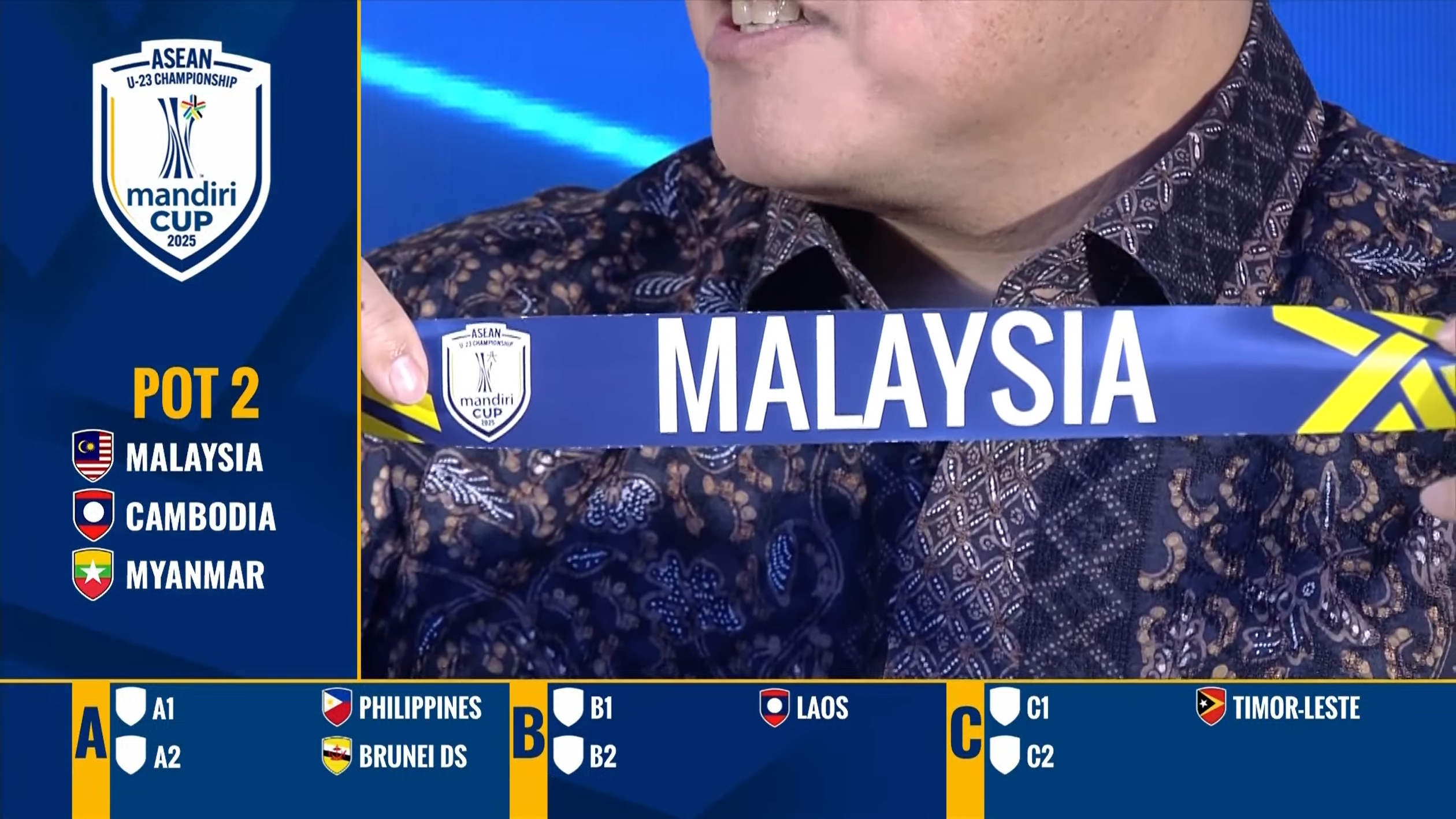 Kejohanan ASEAN B-23: Malaysia, Indonesia Berentap Dalam Kumpulan A
