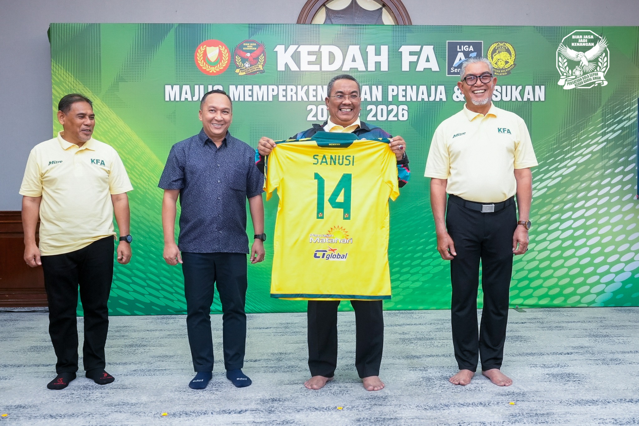 Kedah FA Perkenal Jersi & Barisan Penaja Bagi Kempen Liga A1 Semi-Pro