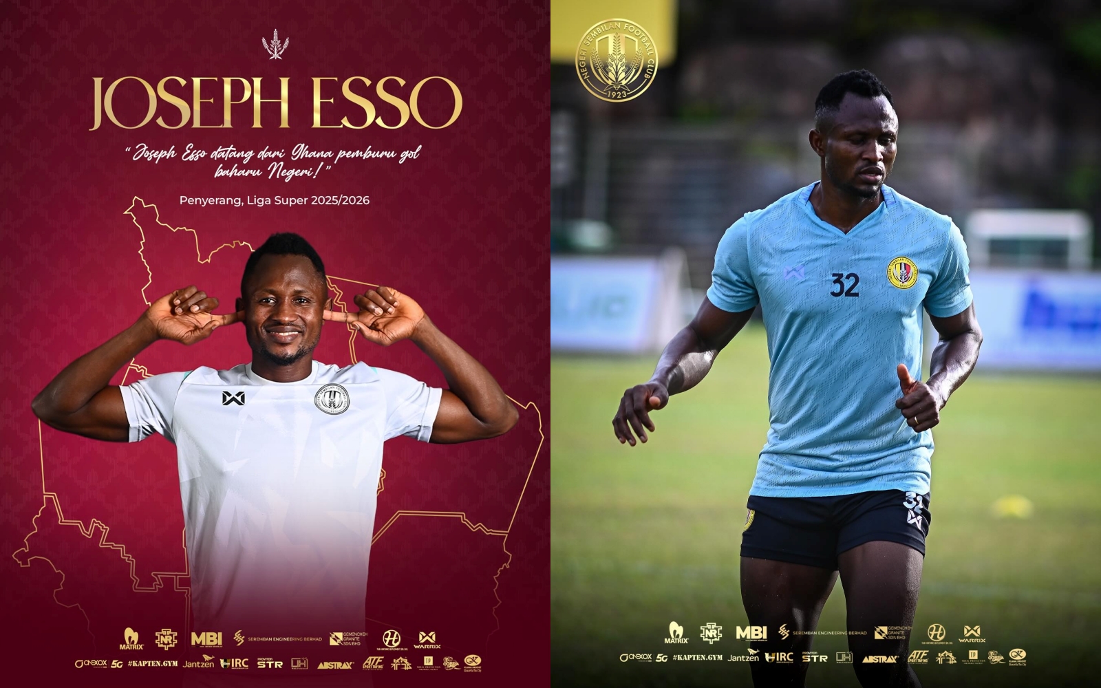 Negeri Sembilan FC Ikat Peledak Dari Ghana