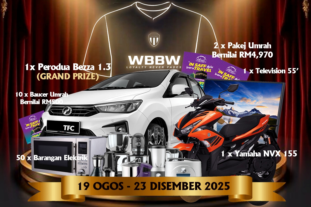 Terengganu FC Anjur Program Cabutan Bertuah – Hadiah Utama Perodua Bezza 1.3
