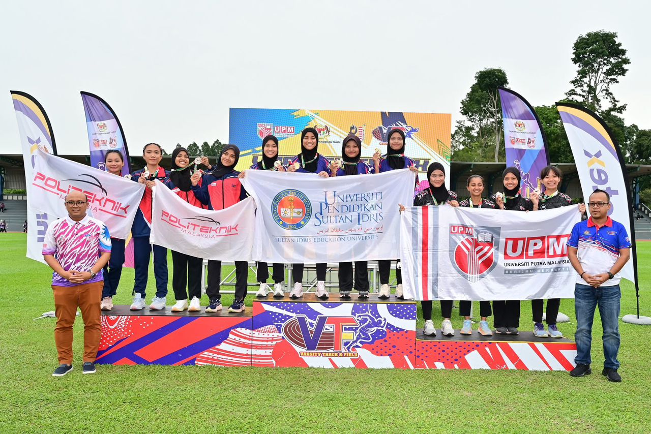 Kuartet 4x100m Wanita UPSI Pecah Rekod