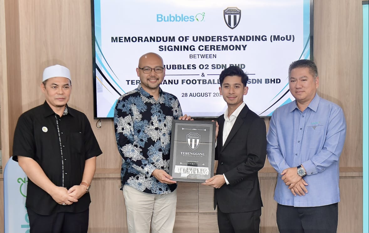 Bubbles O2 Rakan Perniagaan Baharu Terengganu FC