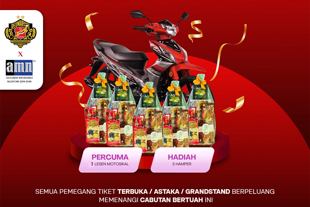 Kelantan Red Warrior FC Anjur Cabutan Bertuah – Hadiah Lesen Motosikal Percuma