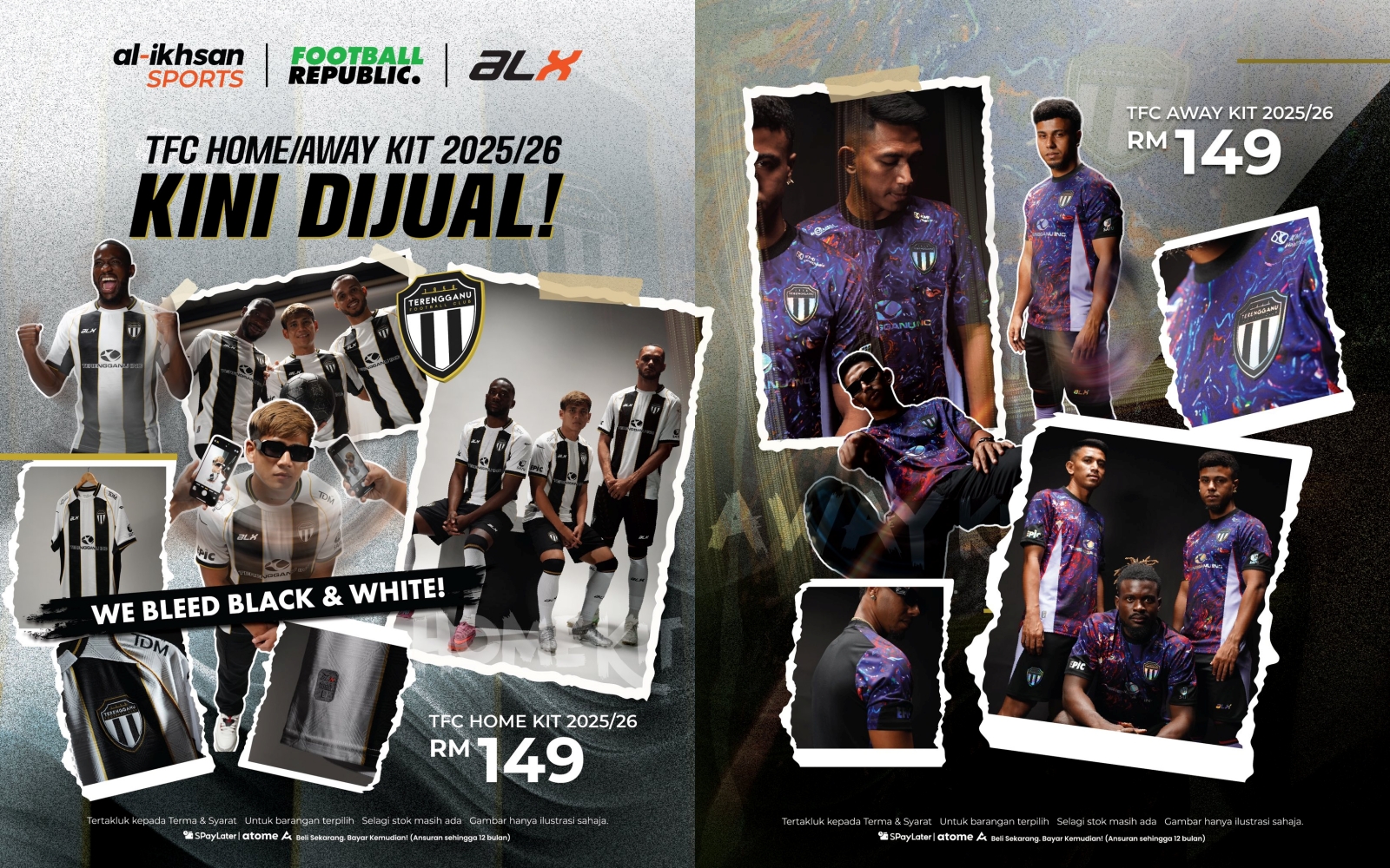 Al-Ikhsan Mula Jual Jersi Terengganu FC Musim 2025-26 – Harga RM149 Sehelai