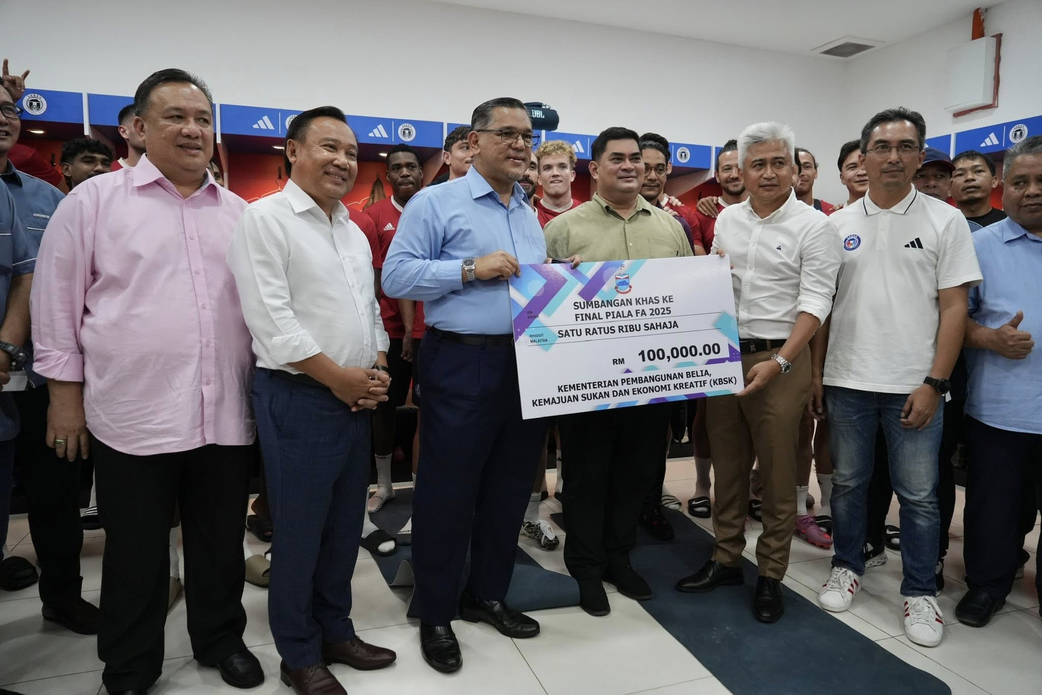 Piala FA: Sabah FC Terima Dana Khas RM100,000 Sebelum Terbang Ke SNBJ