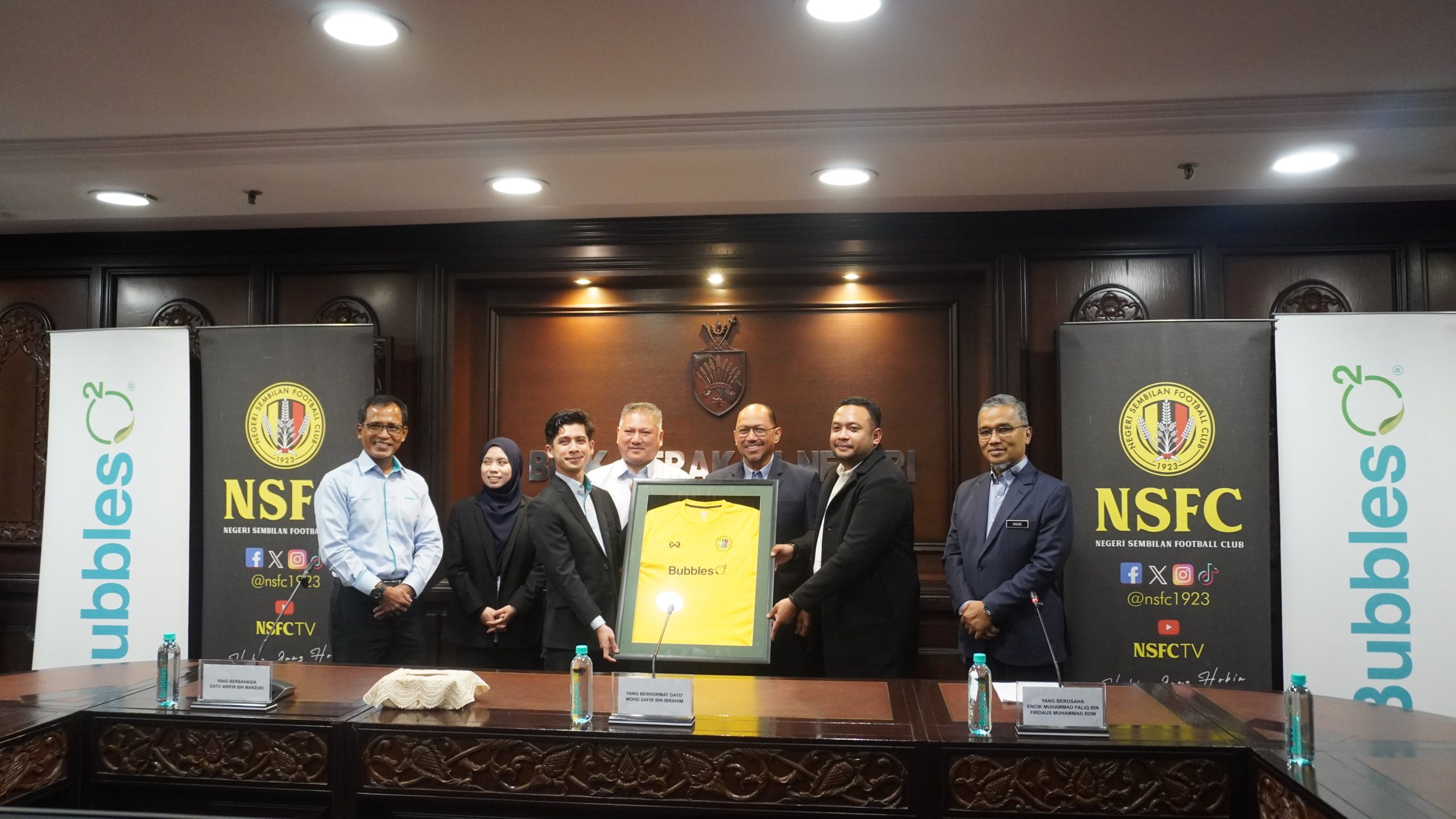 Bubbles O2, Negeri Sembilan FC Bekerjasama Selama 3 Tahun