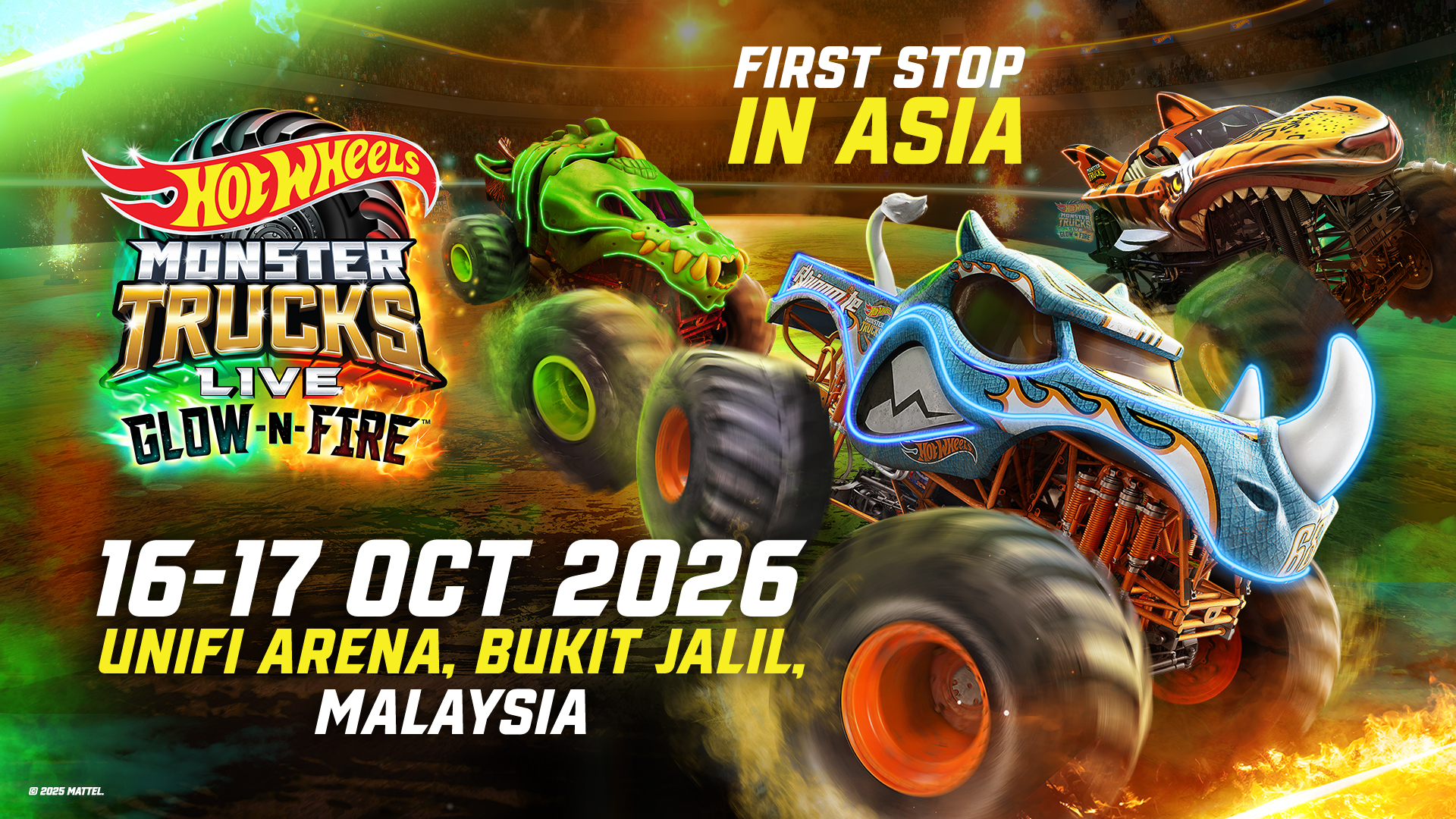 Unifi Arena Dipilih Hos Hot Wheels Monster Trucks Live Jelajah Asia Yang Pertama
