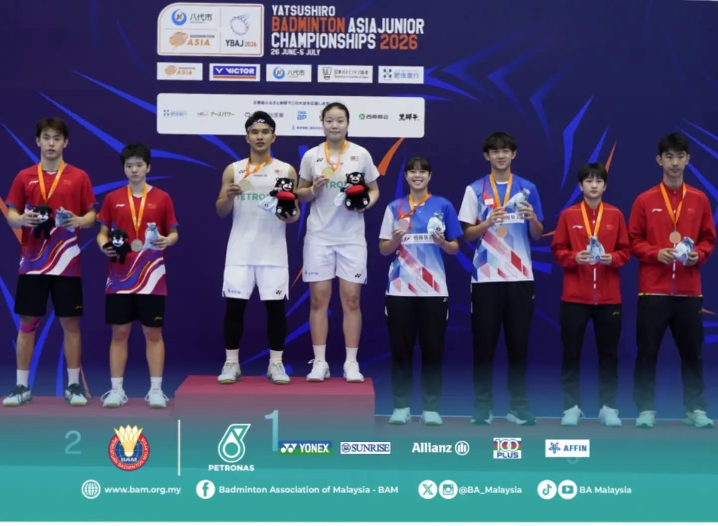 Redzuan-Zi Yu Juarai Kejohanan Badminton Remaja Asia 2026