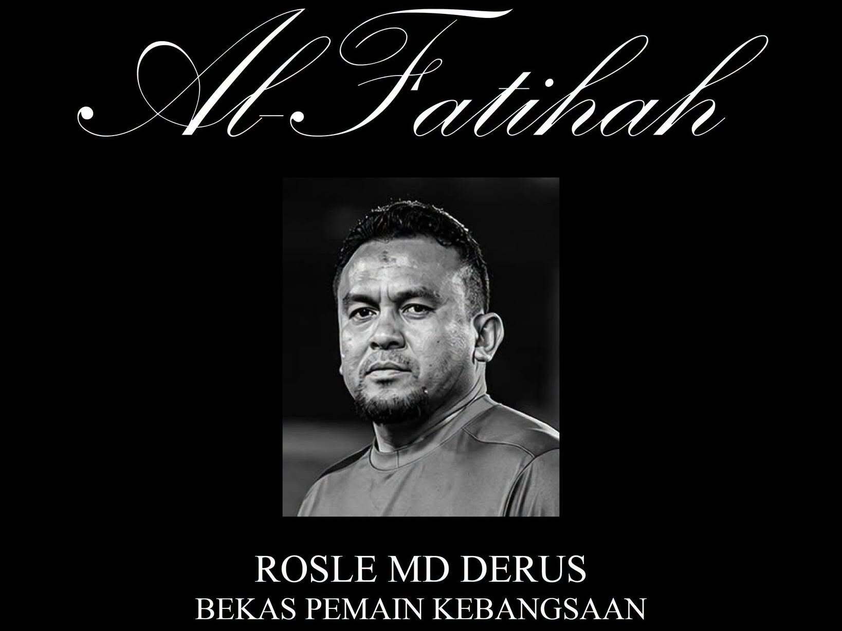 Bekas Pemain Kebangsaan, Rosle Md Derus Meninggal Dunia