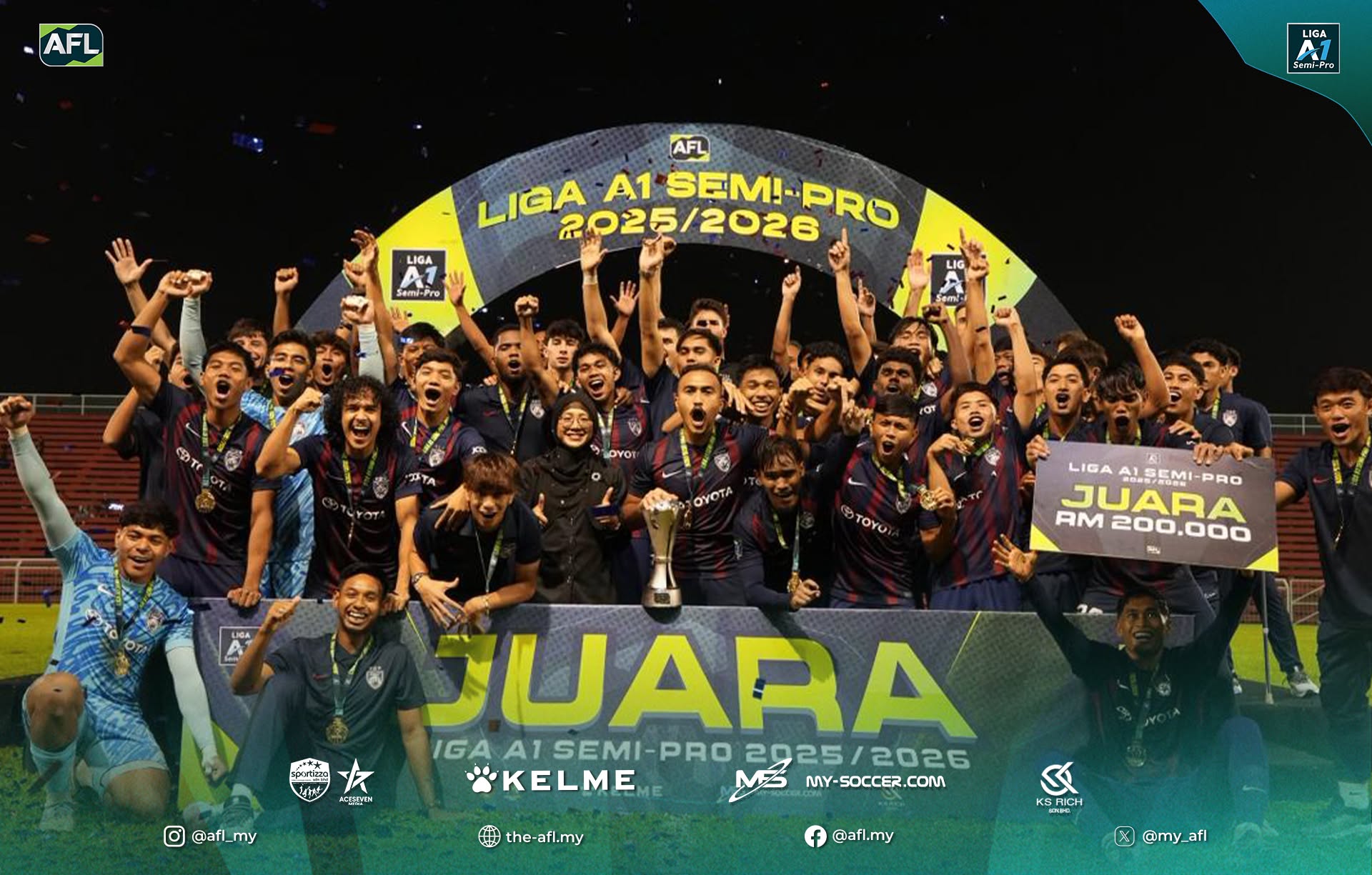 14 Pasukan Warnai Divisyen Dua Bola Sepak Malaysia