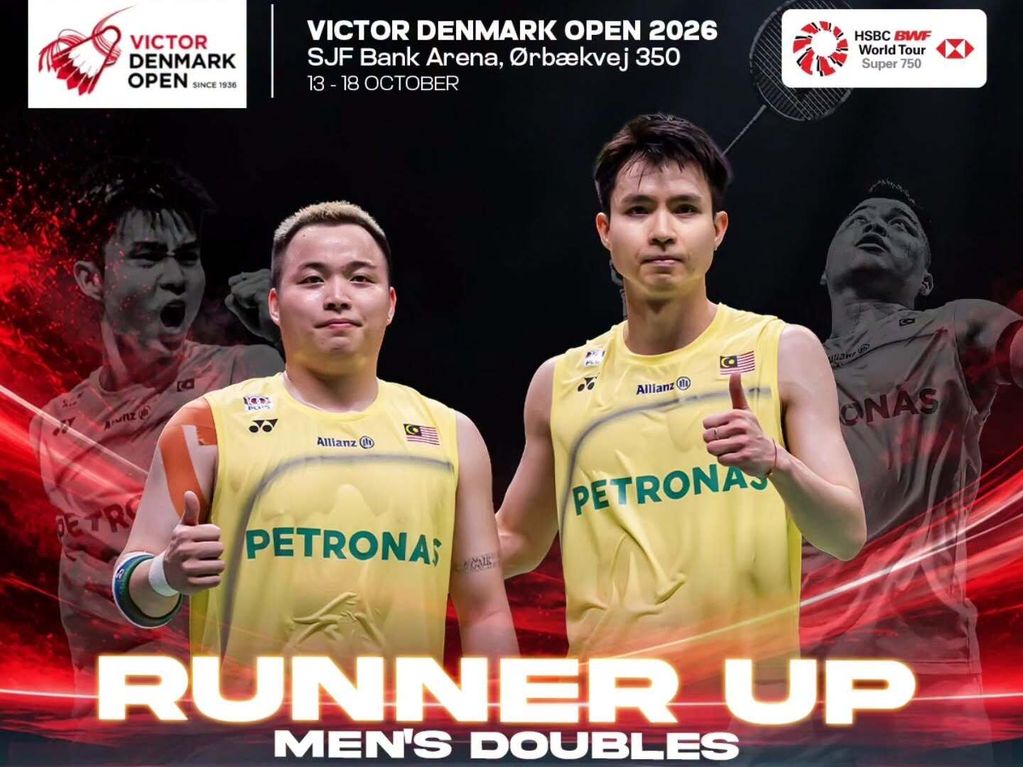 Aaron-Wooi Yik Naib Juara Terbuka Denmark 2026