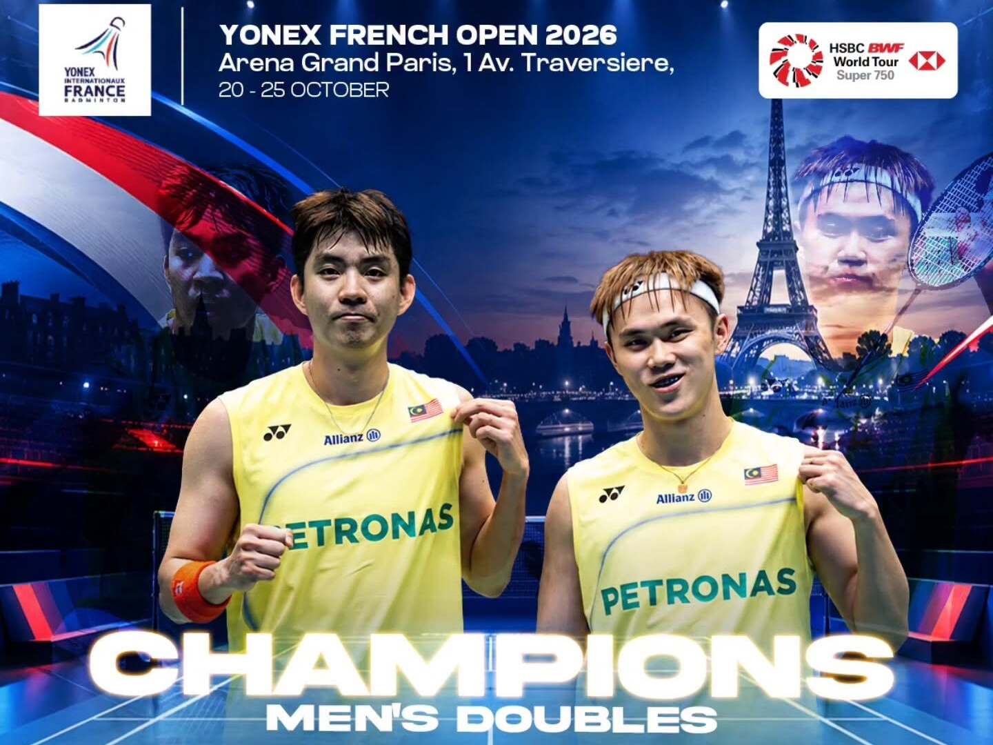 Wei Chong-Kai Wun Juarai Kejohanan Super 750 Sulung Di Perancis