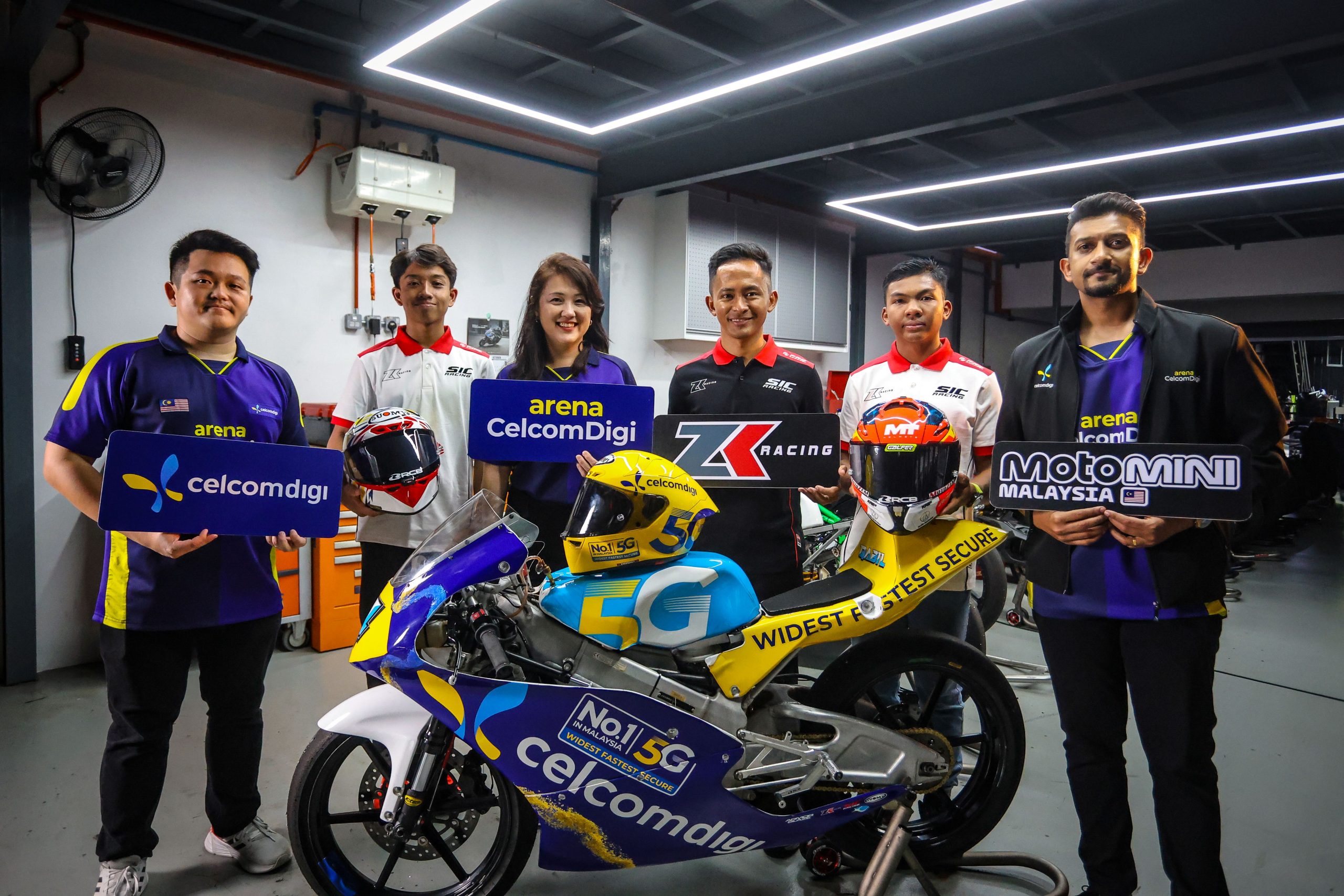 CelcomDigi, ZK Racing Team Bekerjasama Sokong MotoMini Malaysia